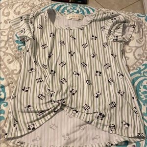 Girls panda shirt